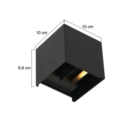Steinhauer buitenlamp Boxx incl. LED 2 lichts dag nacht sensor zwart 10