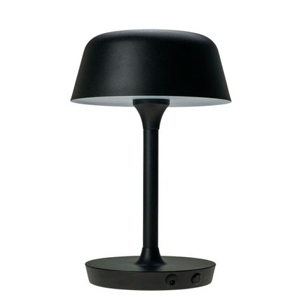 Dyberg Larsen Tafellamp Valencia zwart Ø19.5cm LED