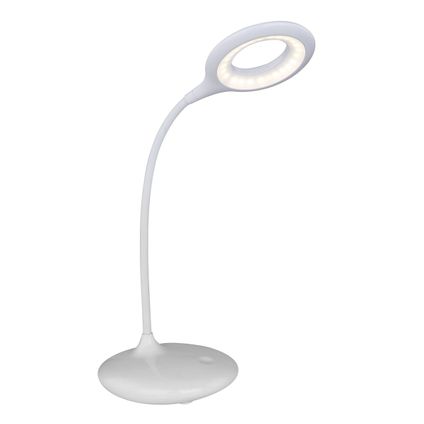 Globo Tafellamp Pia LED plastic wit 1x LED