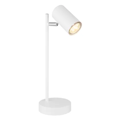 Lampe à poser Robby Globo métal blanc 1x GU10 LED