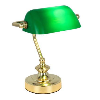 Globo Tafellamp Antique metaal messingkleurig 1x E14