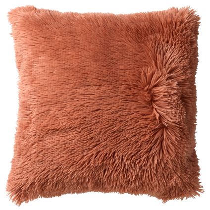 Dutch Decor - kussenhoes - Fluffy - 60x60 cm - Muted Clay - met rits