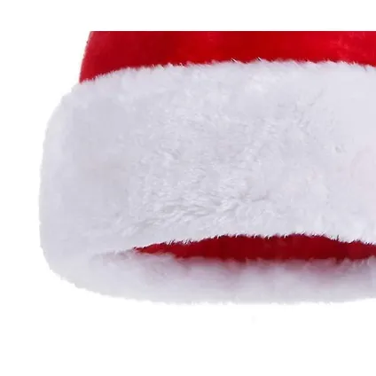Bonnet Père Noël Merkloos rouge/blanc 45cm 3