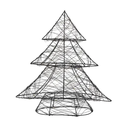 ECD Germany LED-deco kerstboom met 20 warmwitte LED's, 28x30 cm, metaal 3