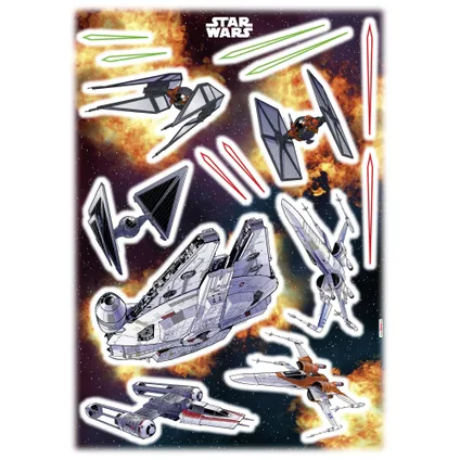 Komar Sticker Star Wars ruimteschip 2