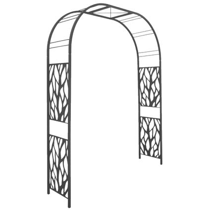 Arche de jardin premium Végétal tube 25mm anthracite 195x50x250cm