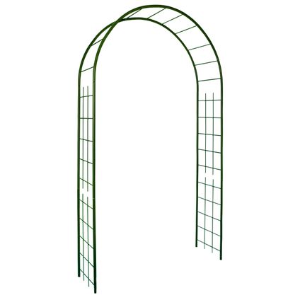 Arche de jardin de jardin tube rond 20mm treillage vert sapin 130x40x250cm