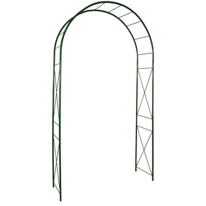 Arche de jardin de jardin Losange tube rond 20mm treillage vert sapin 130x40x250cm