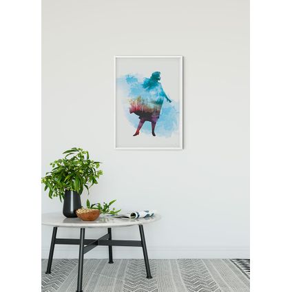 Poster La Reine des Neiges Anna aquarelle 50 x 70 cm