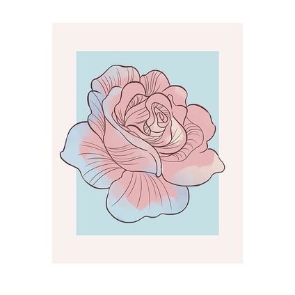 Poster Komar Cendrillon rose 40 x 50 cm