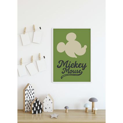 Komar Poster Mickey Mouse groen hoofd 30 x 40 cm