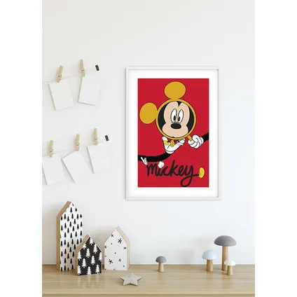 Poster Komar Mickey Mouse loupe 30 x 40 cm
