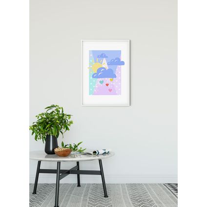 Poster Komar Winnie L'ourson nuages 40 x 50 cm