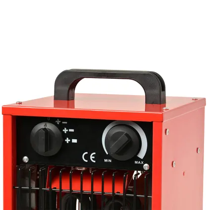 Chauffage en Céramique Industriel Blaze® 3000W - 3 Niveaux - 30m² - Rouge 2