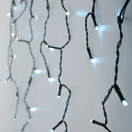 Guirlande Chaîne Lumineuse ECD Germany, 585x52 cm, PVC Vert Foncé, LED Blanc Froid, IP44 7