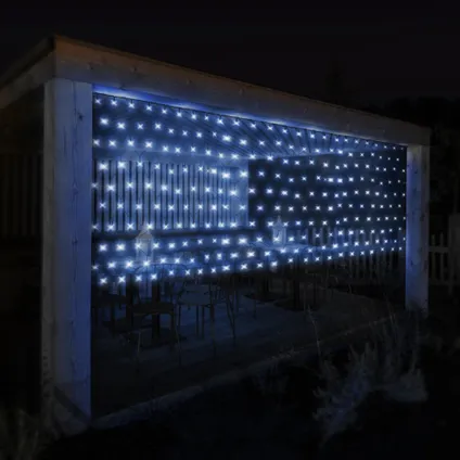 Guirlande Lumineuse de Noël ECD Germany, Blanc Froid, 160 Ampoules LED, 2 m, Protection IP44 2