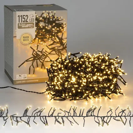 Guirlande Lumineuse de Noël ECD Germany, 1152 LED Blanc Chaud, Longueur 8,5 m, IP44 2