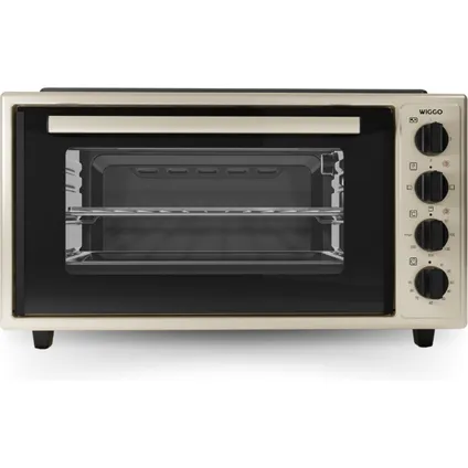 Wiggo WMO-E4562H(C) - Vrijstaande oven met kookplaat 2000W - 45 liter - Creme 3