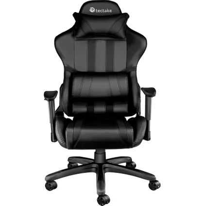 Tectake Gaming Chair Bureaustoel - Premium Racing - Zwart - Kunstleer - Verstelbaar 3