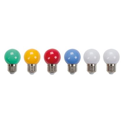 HQ-Power Ledlamp, 0.6 W, 6 stuks, gekleurde reservelampen
