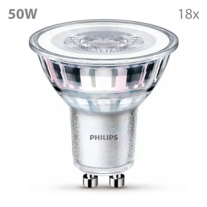 Philips LED Spot GU10 50W - Niet Dimbaar Warmwit Licht - 18 Stuks 2