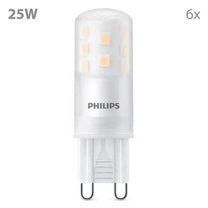 Philips LED Capsule G9 - 25W - Dimbaar Warmwit Licht - 6 Stuks 2
