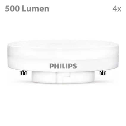 Philips LED Lamp GX53 40W - Niet Dimbaar Warmwit Licht - 4 Stuks 2