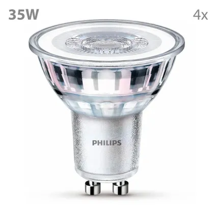 Philips LED Spot GU10 35W - Niet Dimbaar Warmwit Licht - 4 Stuks 2