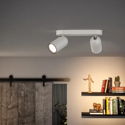 Philips Pongee Spots de Plafond - 2x LED SceneSwitch 3