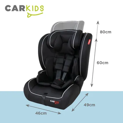Carkids I-Size Autostoeltje Luca 76-150cm Zwart/Wit 2