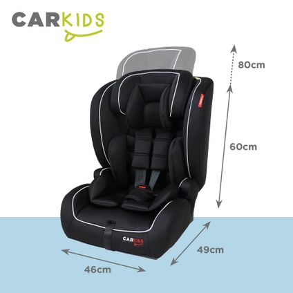 Carkids I-Size Autostoeltje Jessie 76-150cm Isofix Zwart/Wit