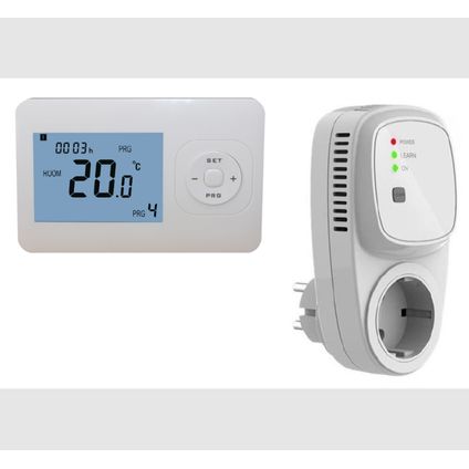 Thermostat blanc QH-Basic avec récepteur enfichable