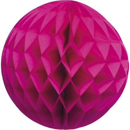 Kerstballen - papier - roze - 10 cm - Kerstboomversiering