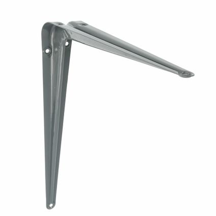 AMIG Plankdrager/planksteun - metaal - grijs - H300 x B250 mm