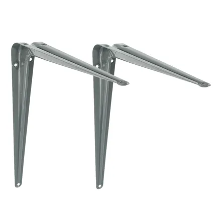 AMIG Plankdrager/planksteun - metaal - grijs - H300 x B250 mm 4