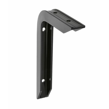 AMIG Plankdrager/steun - aluminium - zwart - H200 x B150 mm