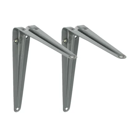 AMIG Plankdrager/planksteun - metaal - grijs - H175 x B150 mm 4