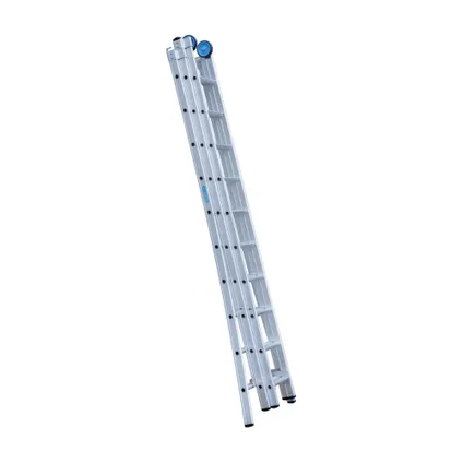 Eurostairs uitgebogen driedelige ladder - Reform ladder - 3x10 sporten + gevelrollen 5
