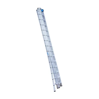 Eurostairs uitgebogen driedelige ladder - Reform ladder - 3x14 sporten + gevelrollen 4