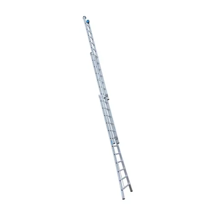 Eurostairs uitgebogen driedelige ladder - Reform ladder - 3x12 sporten + gevelrollen 5