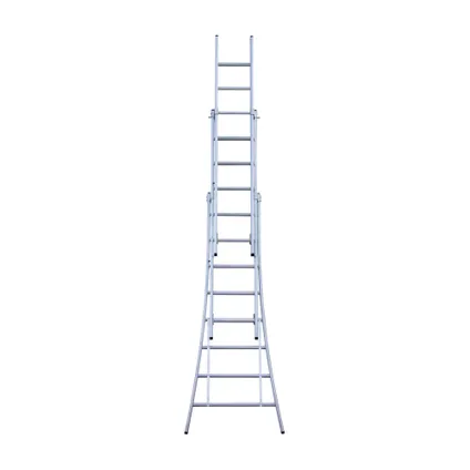 Eurostairs uitgebogen driedelige ladder - Reform ladder - 3x8 sporten 3