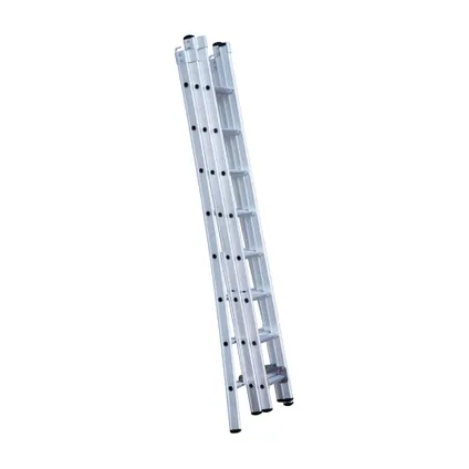 Eurostairs uitgebogen driedelige ladder - Reform ladder - 3x8 sporten 4