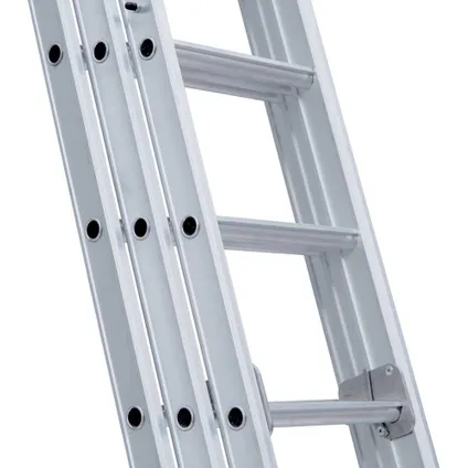 Eurostairs rechte driedelige ladder - Reform ladder - 3x10 sporten + gevelrollen 4