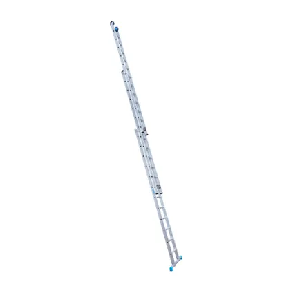 Eurostairs rechte driedelige ladder - Reform ladder - 3x12 sporten + gevelrollen 3