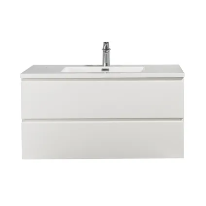 Meuble de salle de bain Angela 100 cm - Badplaats - Blanc brillant 3