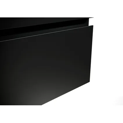 Badplaats Badkamermeubel Angela 100cm - zwarte wastafel - mat zwart 4