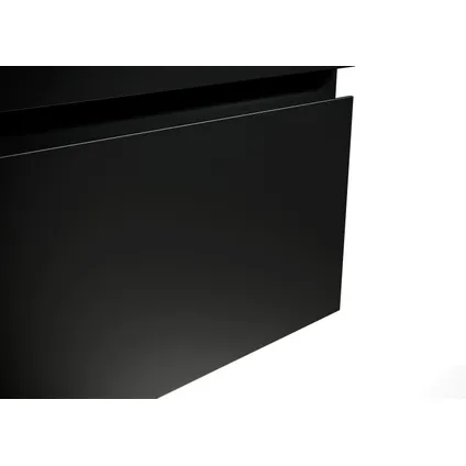 Meuble de salle de bain Angela 100 cm - Badplaats - noir mat – Armoire rangement 6
