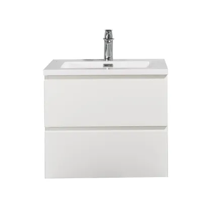 Meuble de salle de bain Angela 60 cm Blanc brillant – Armoire de rangement 3