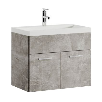 Meuble de salle de bain Montreal 01 60 cm - Badplaats - Beton Gris - Armoire