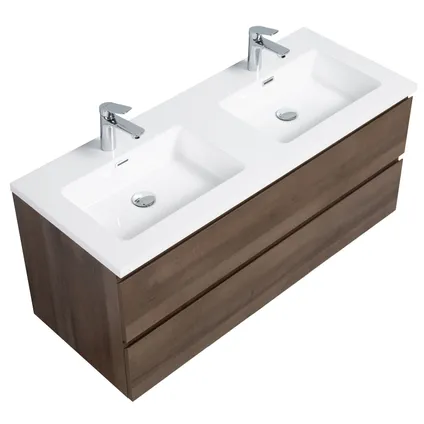 Meuble de salle de bain Angela 120 cm - Badplaats - Marron – Armoire rangement 3